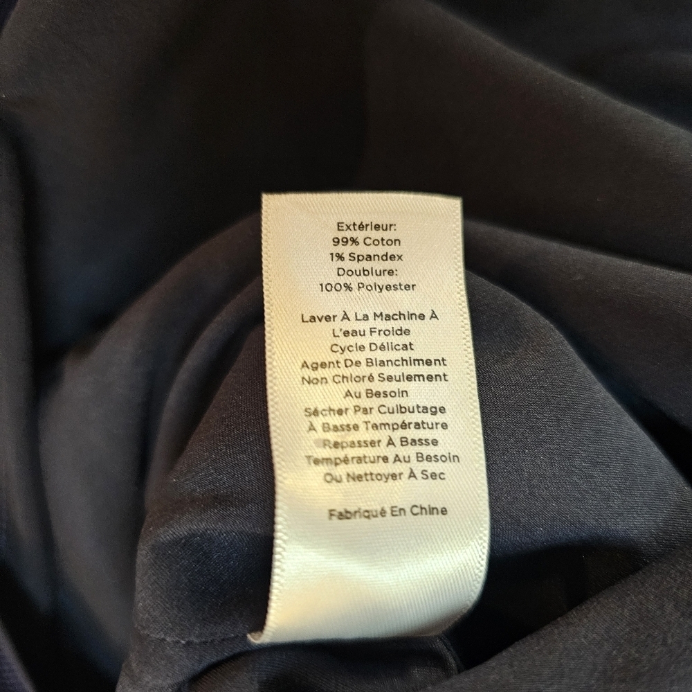 Talbots Floral Sheath Dress Size 12 Cotton Blend Purple Blue Short Sleeve Lined - Picture 9 of 12